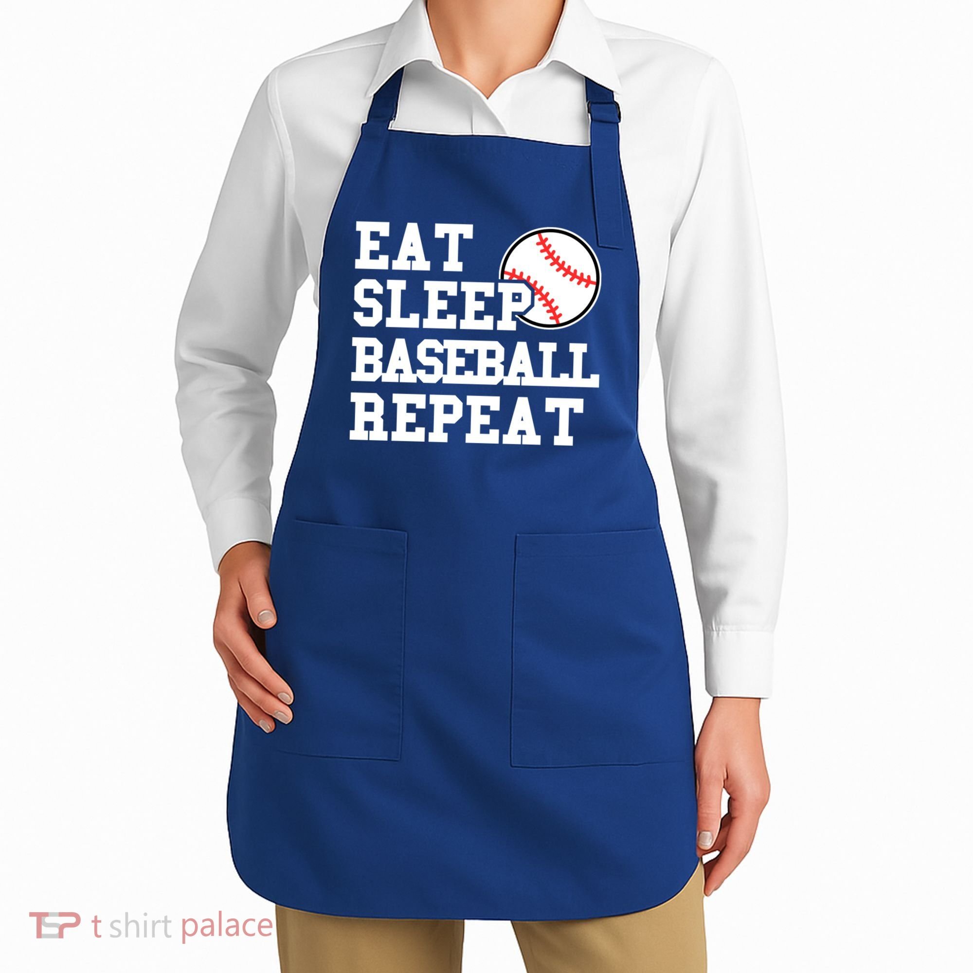 Eat Sleep Baseball Repeat Meaningful Gift Apron