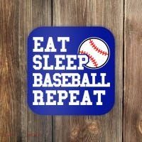 Eat Sleep Baseball Repeat Meaningful Gift Coaster thumb 0