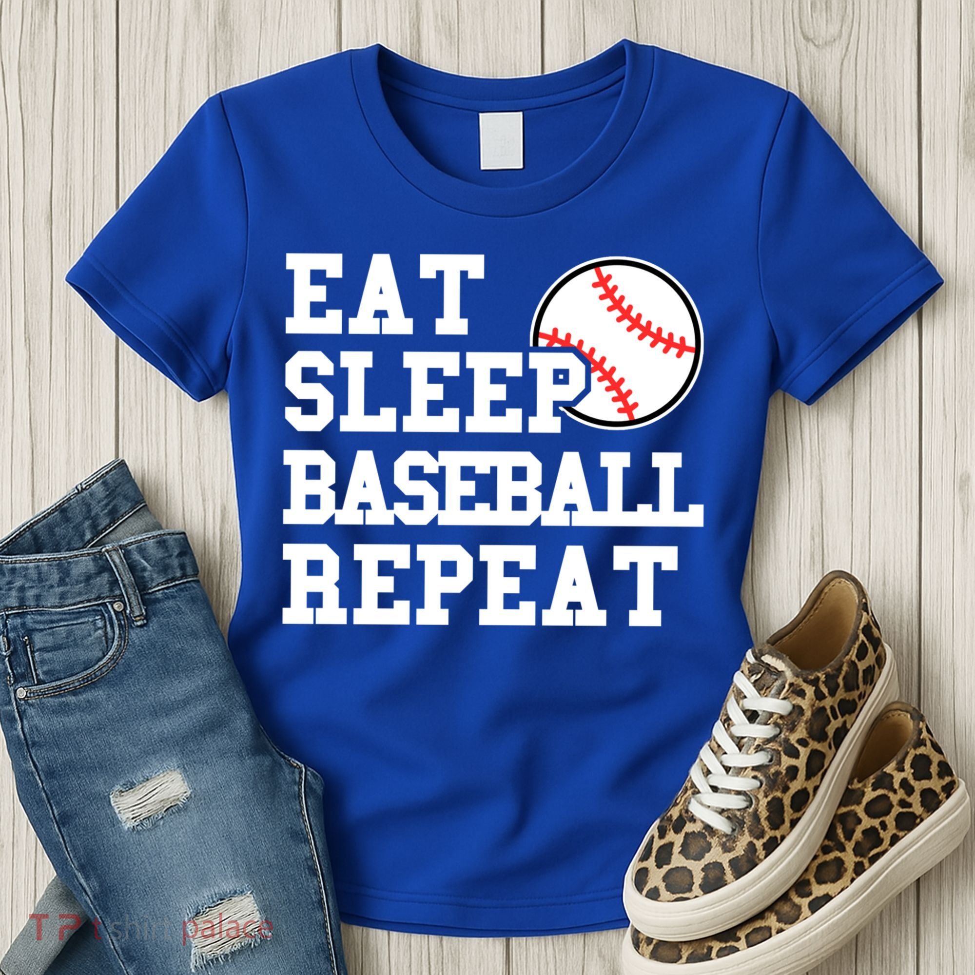 Eat Sleep Baseball Repeat Meaningful Gift Women's T-Shirt