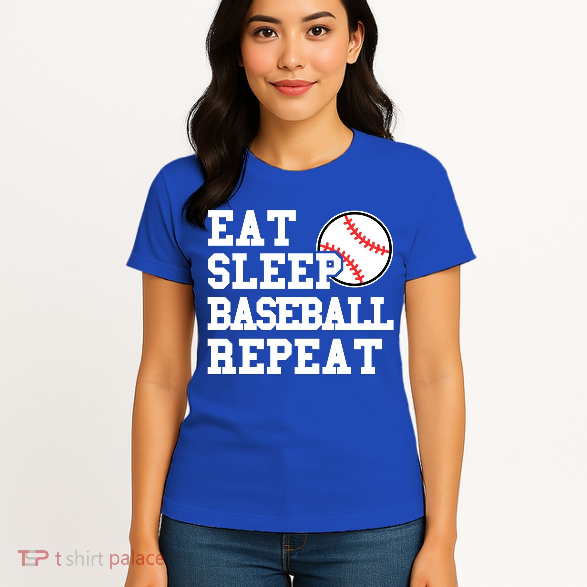 Eat Sleep Baseball Repeat Meaningful Gift Women's T-Shirt