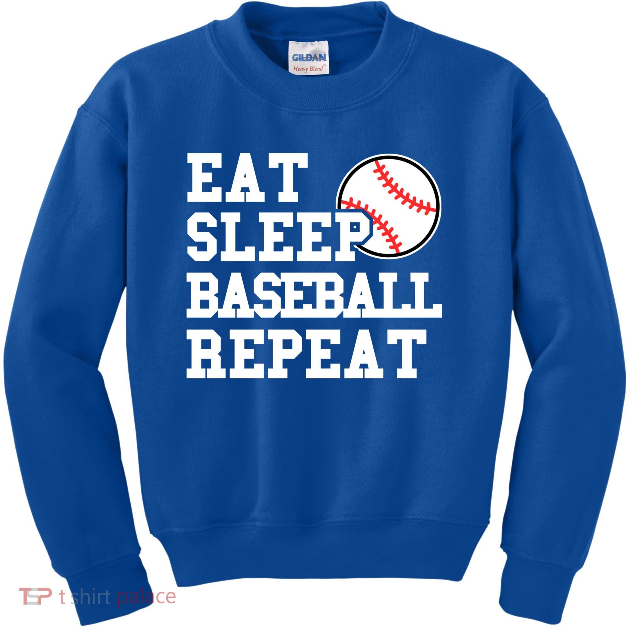 Eat Sleep Baseball Repeat Meaningful Gift Kids Sweatshirt