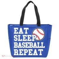 Eat Sleep Baseball Repeat Meaningful Gift Tote Bag thumb 0