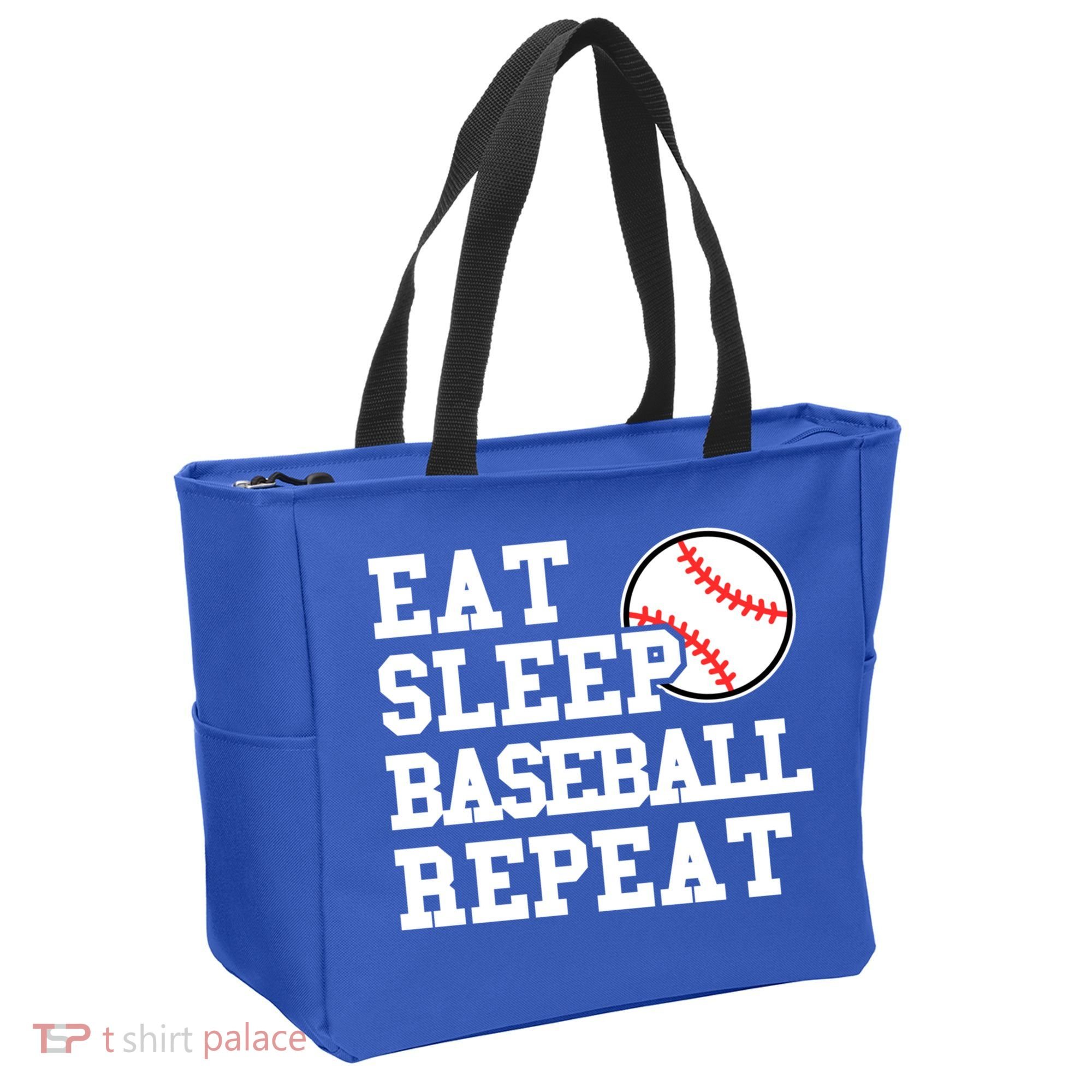 Eat Sleep Baseball Repeat Meaningful Gift Tote Bag