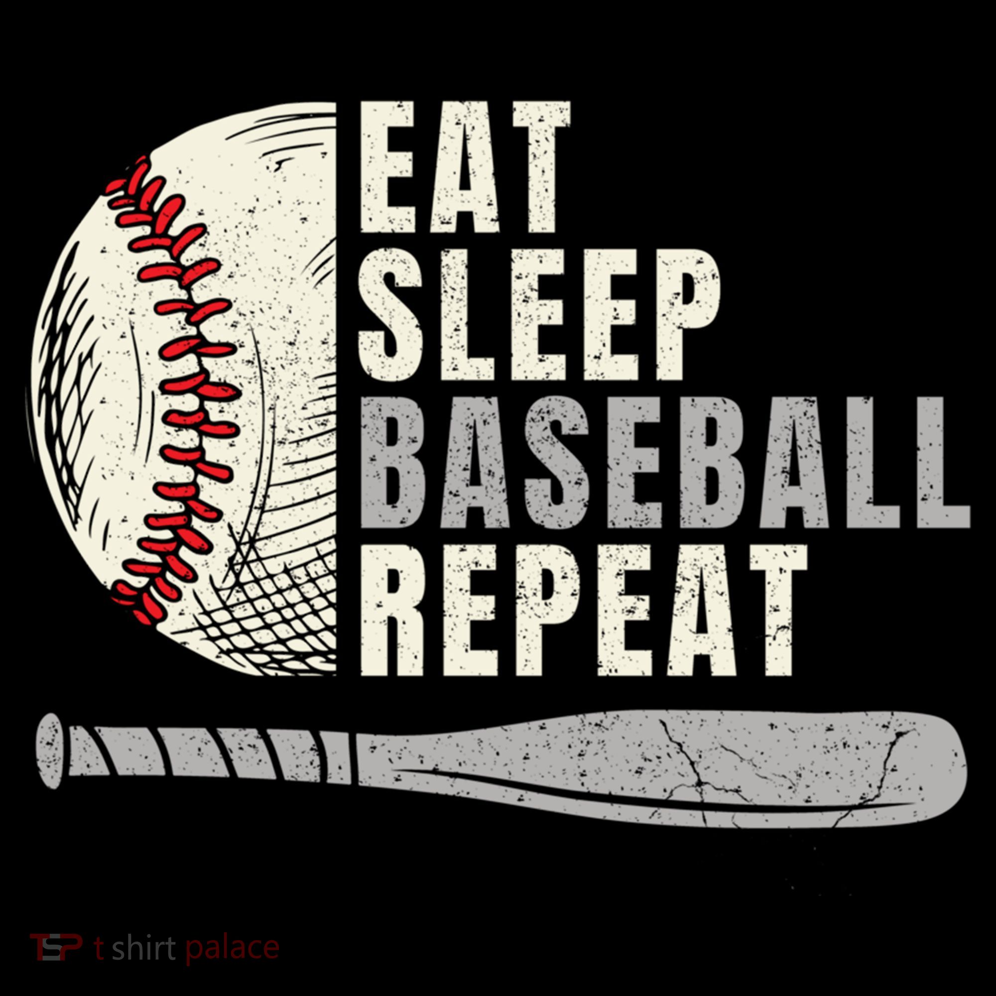 Eat Sleep Baseball Repeat Funny Baseball Player Cool Gift Doggie Tank