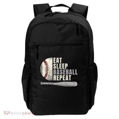Eat Sleep Baseball Repeat Funny Baseball Player Cool Gift Backpack