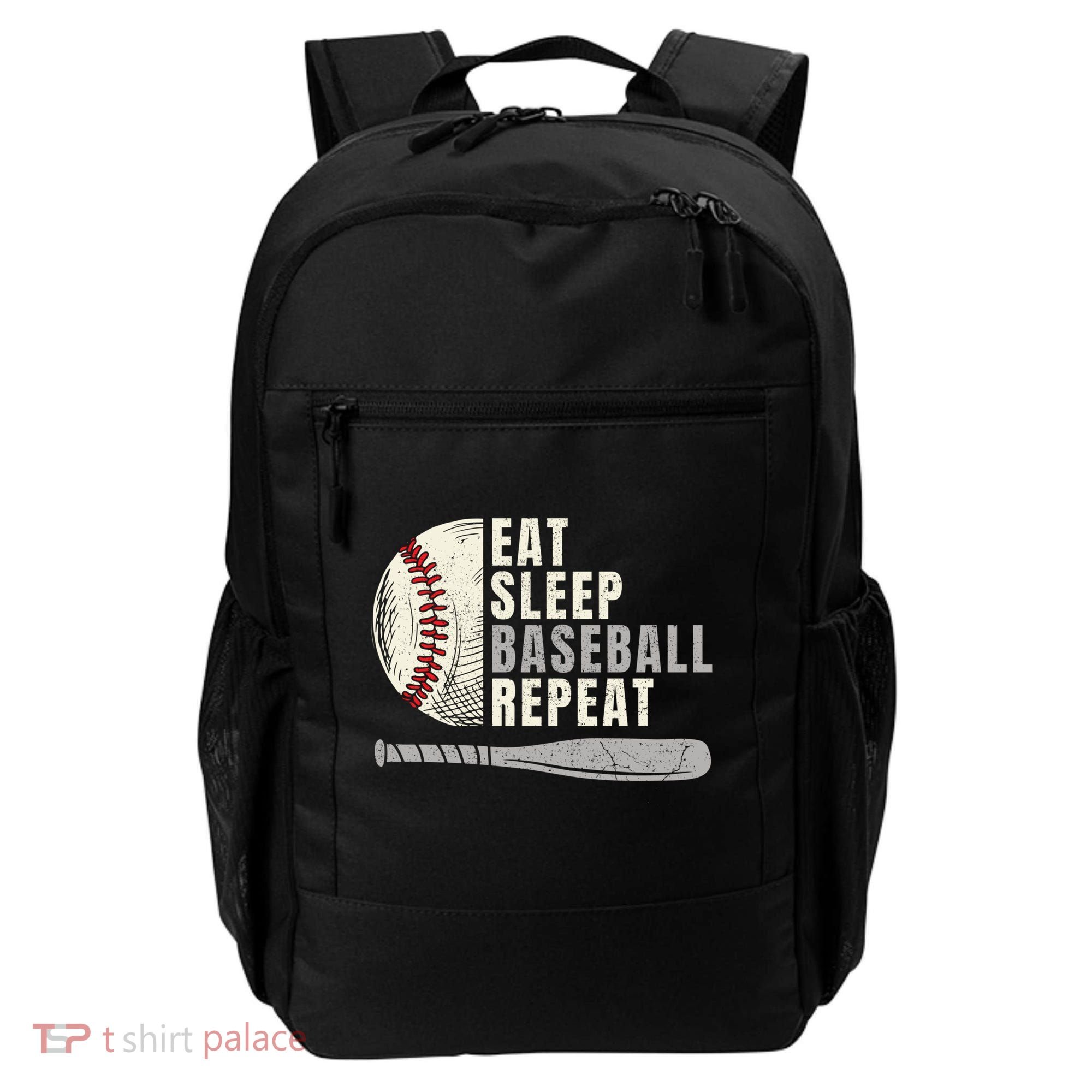 Eat Sleep Baseball Repeat Funny Baseball Player Cool Gift Backpack