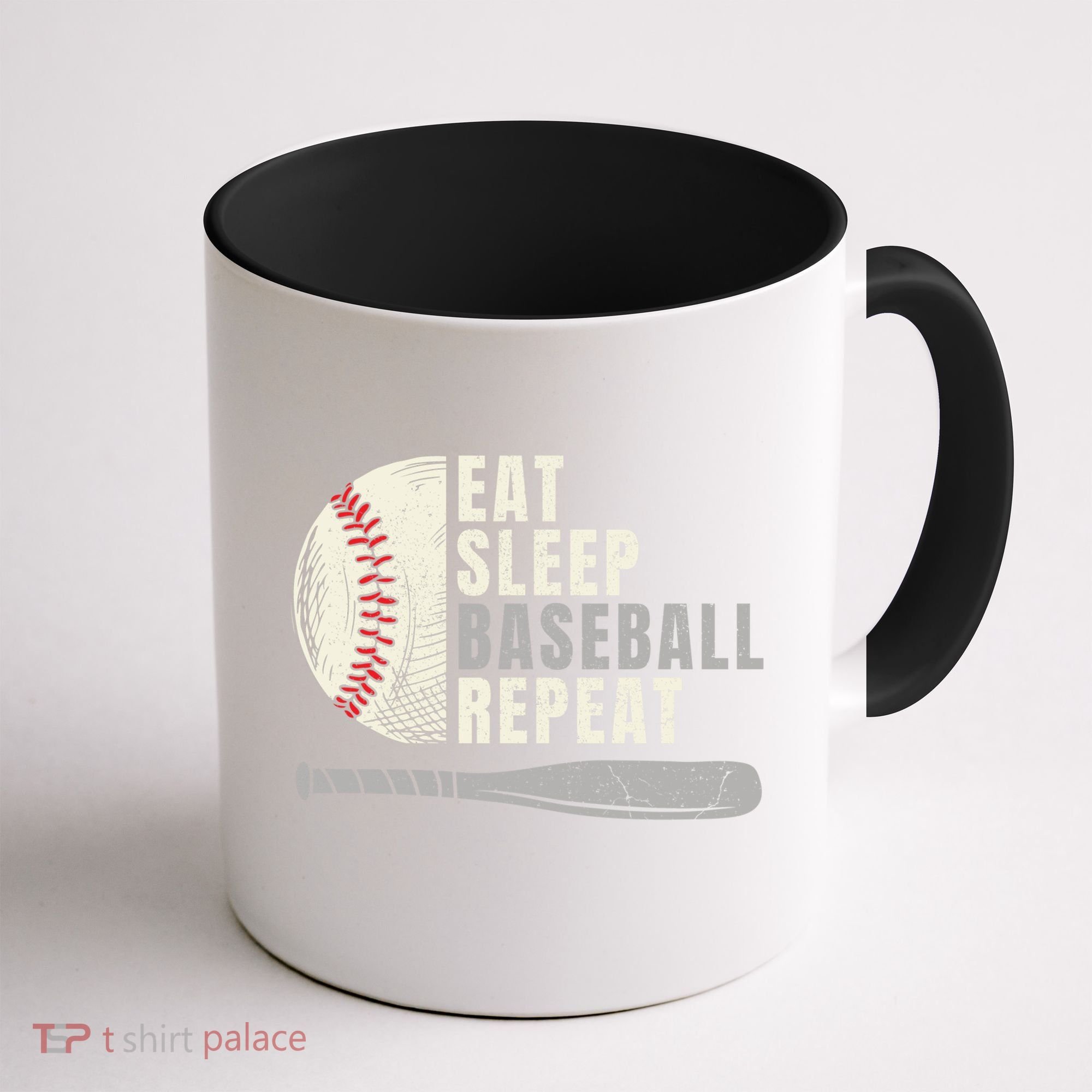 Eat Sleep Baseball Repeat Funny Baseball Player Cool Gift Coffee Mug