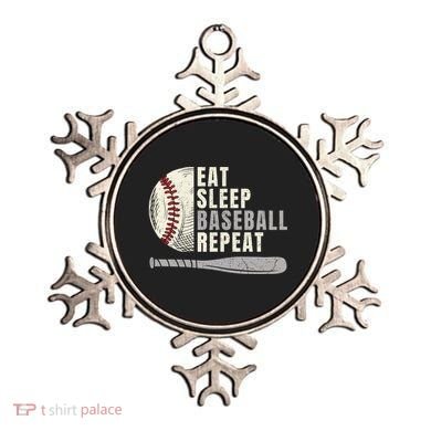 Eat Sleep Baseball Repeat Funny Baseball Player Cool Gift Ornament