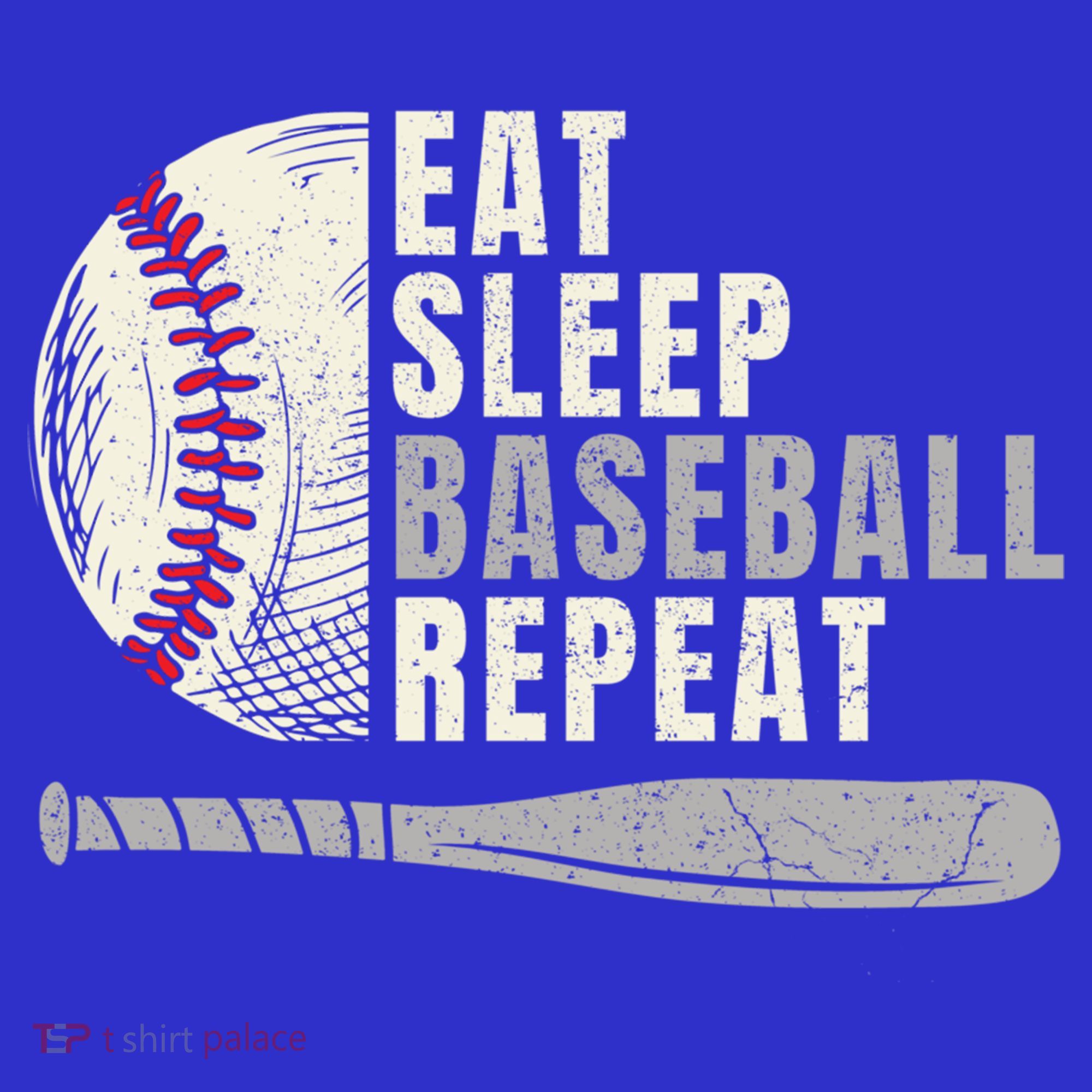 Eat Sleep Baseball Repeat Funny Baseball Player Cool Gift T-Shirt