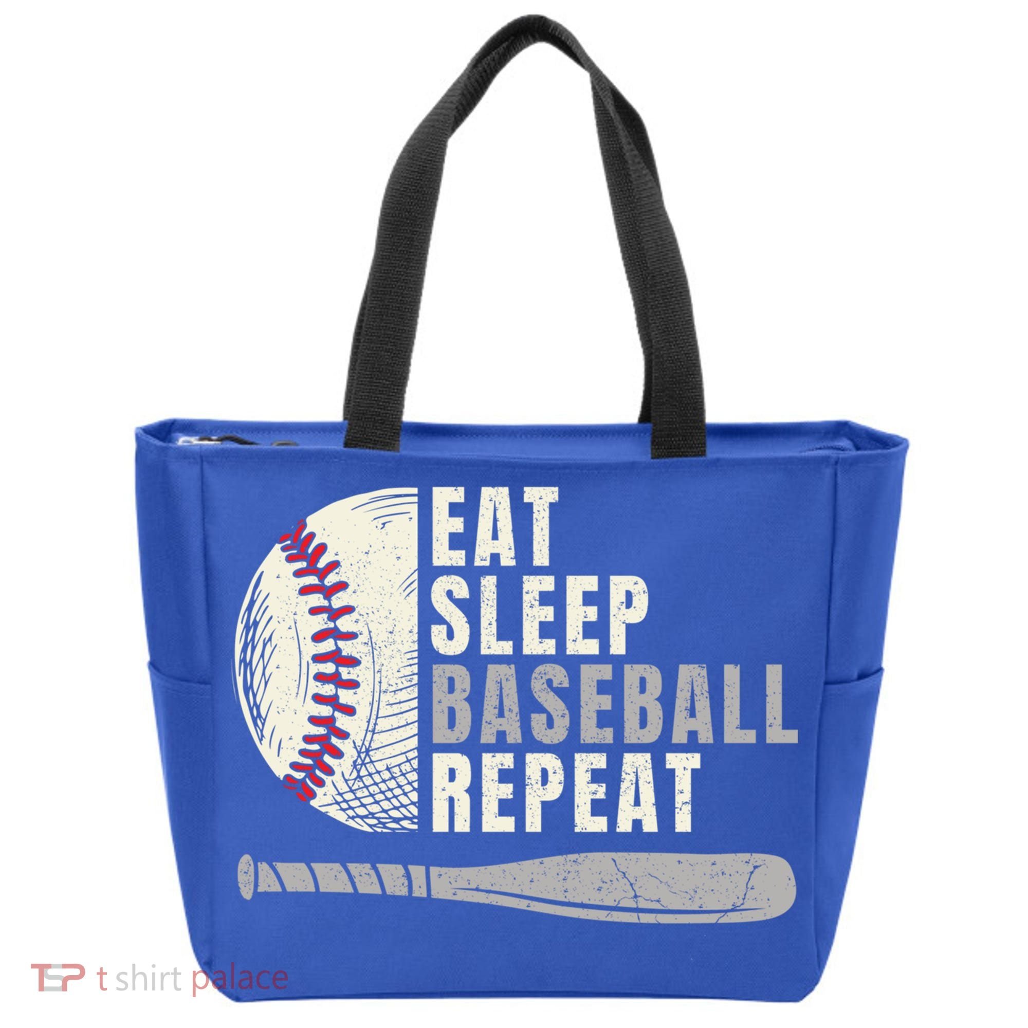 Eat Sleep Baseball Repeat Funny Baseball Player Cool Gift Tote Bag