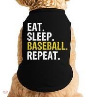 Eat Sleep Baseball Repeat Gift Doggie Tank thumb 0