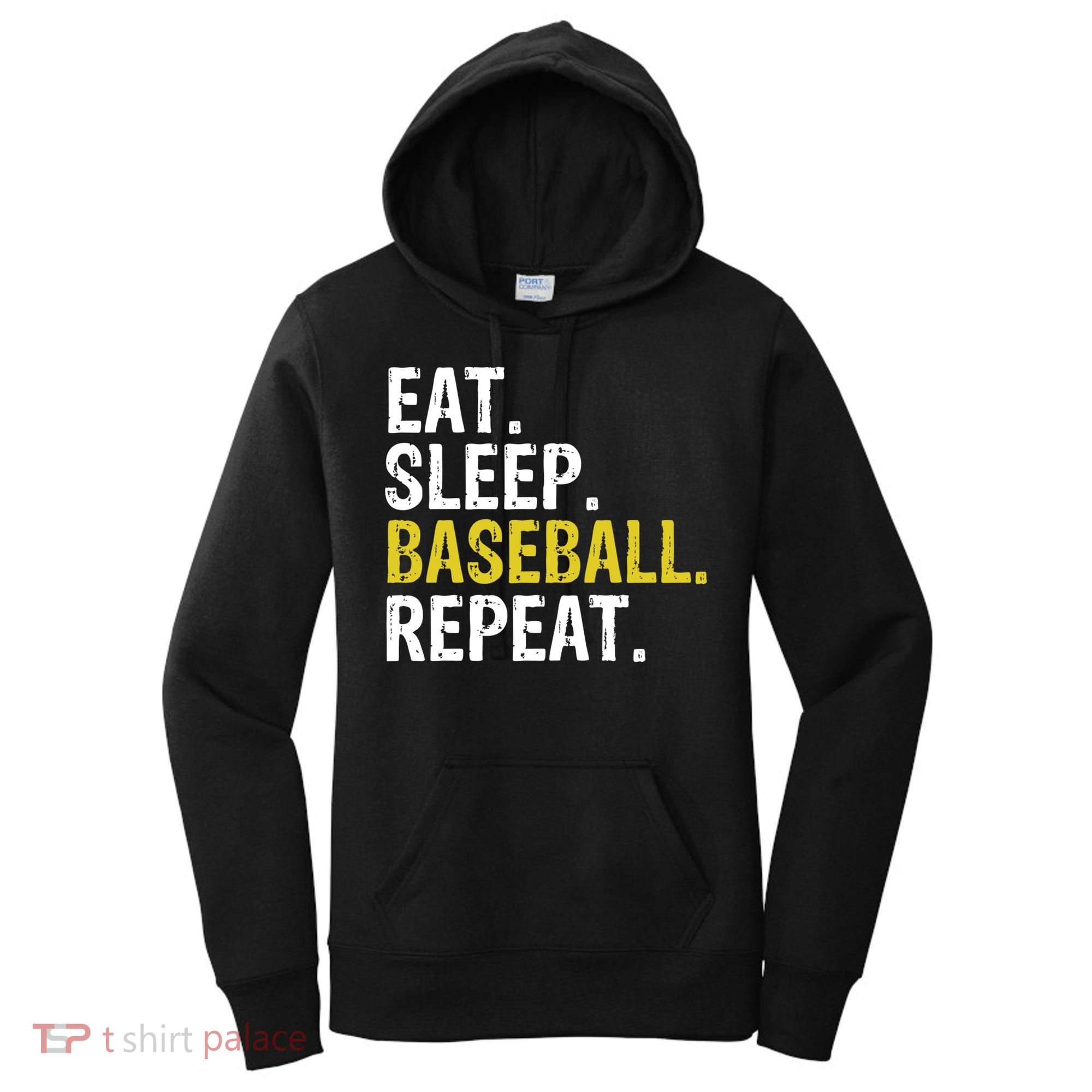 Eat Sleep Baseball Repeat Gift Women's Hoodie