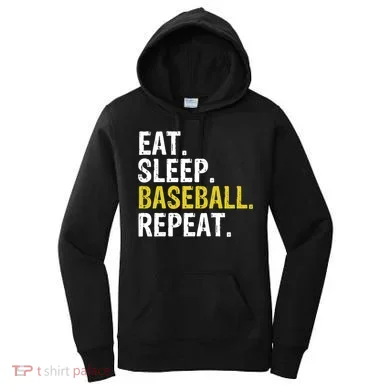 Eat Sleep Baseball Repeat Gift Women's Hoodie
