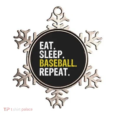 Eat Sleep Baseball Repeat Gift Ornament