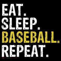 Eat Sleep Baseball Repeat Gift Ornament thumb 1