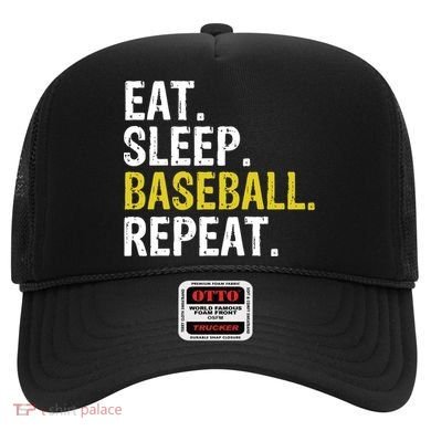 Eat Sleep Baseball Repeat Gift Hat