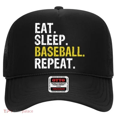 Eat Sleep Baseball Repeat Gift Hat