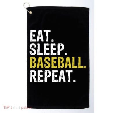 Eat Sleep Baseball Repeat Gift Golf Towel