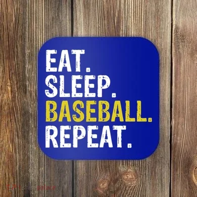 Eat Sleep Baseball Repeat Gift Coaster