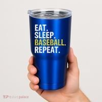Eat Sleep Baseball Repeat Gift Tumbler thumb 2