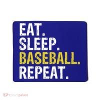 Eat Sleep Baseball Repeat Gift Mousepad thumb 0