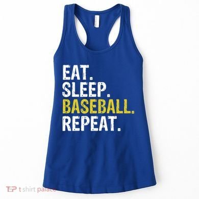Eat Sleep Baseball Repeat Gift Women's Tank Top