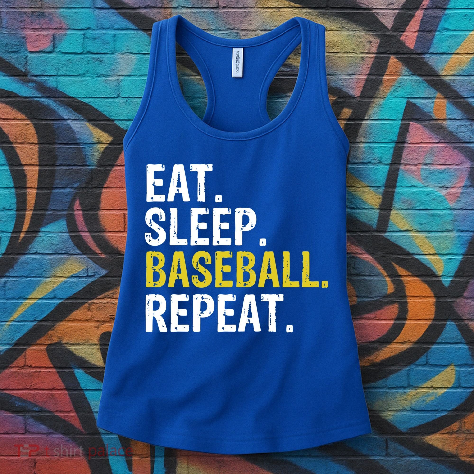 Eat Sleep Baseball Repeat Gift Women's Tank Top