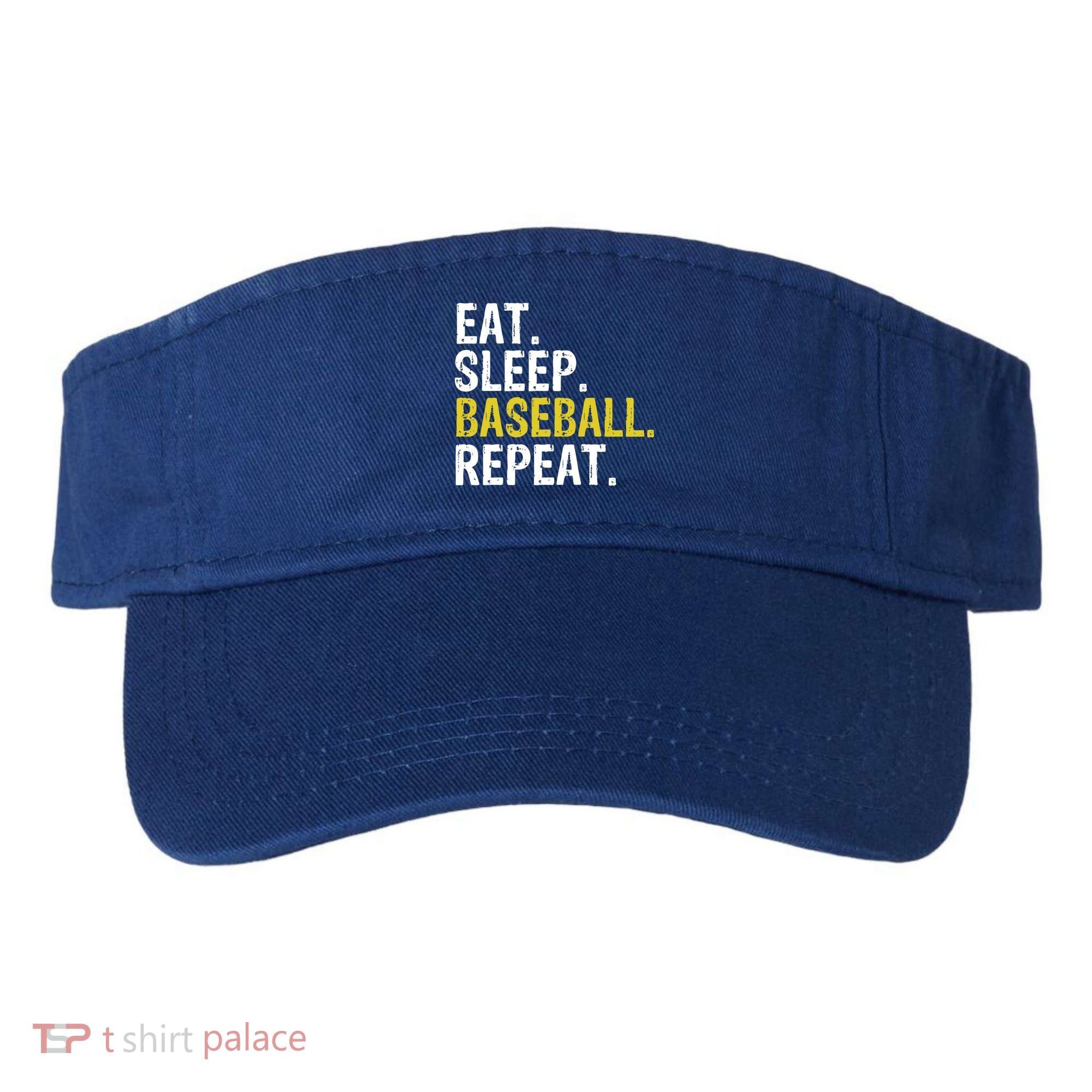 Eat Sleep Baseball Repeat Gift Visor