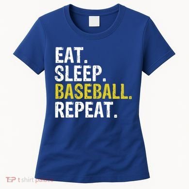 Eat Sleep Baseball Repeat Gift Women's T-Shirt