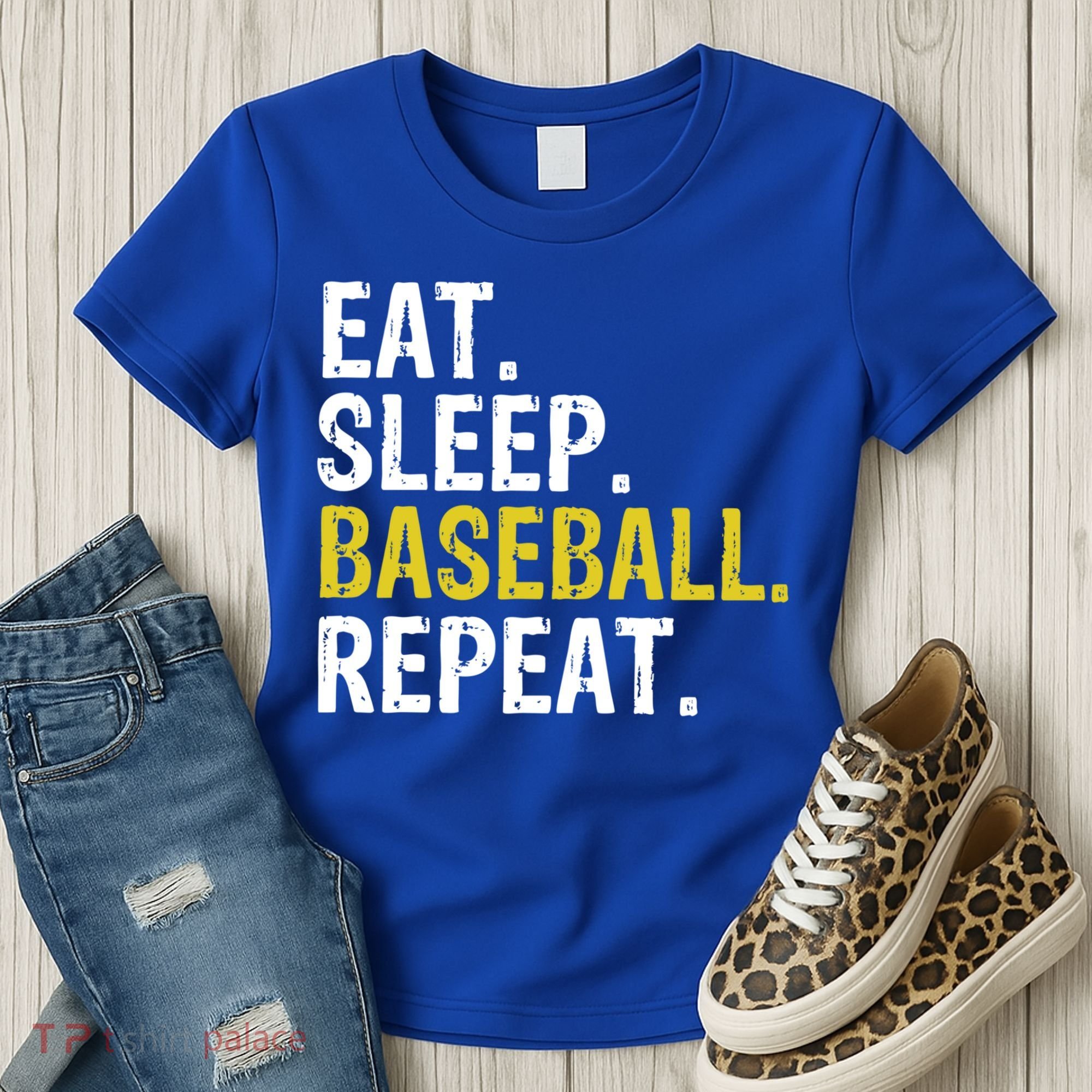 Eat Sleep Baseball Repeat Gift Women's T-Shirt
