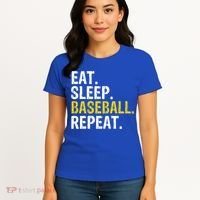 Eat Sleep Baseball Repeat Gift Women's T-Shirt thumb 4