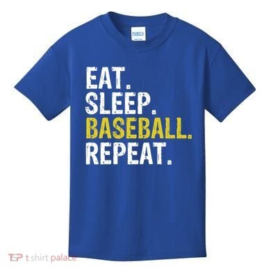 Eat Sleep Baseball Repeat Gift Kids T-Shirt
