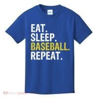 Eat Sleep Baseball Repeat Gift Kids T-Shirt thumb 0