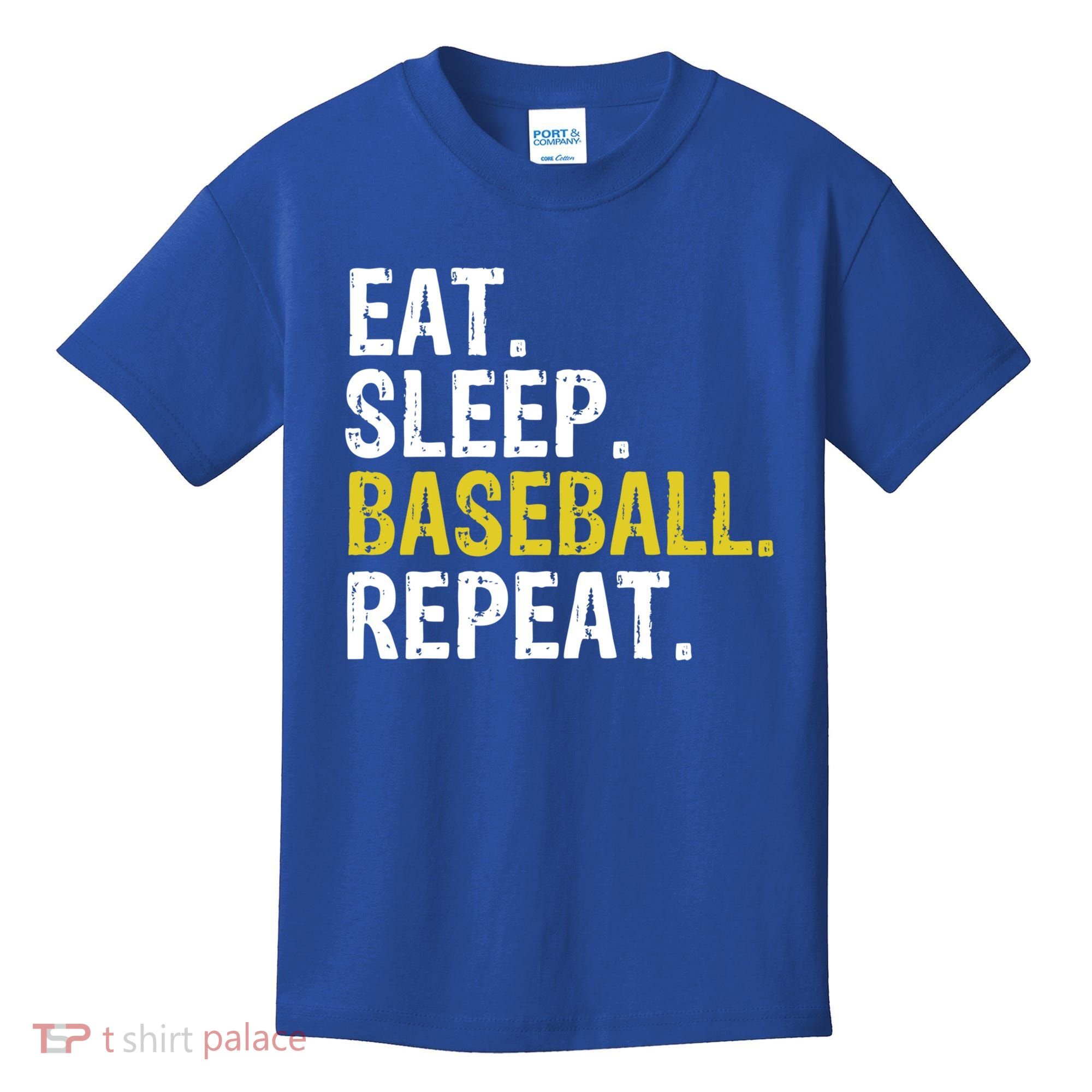 Eat Sleep Baseball Repeat Gift Kids T-Shirt