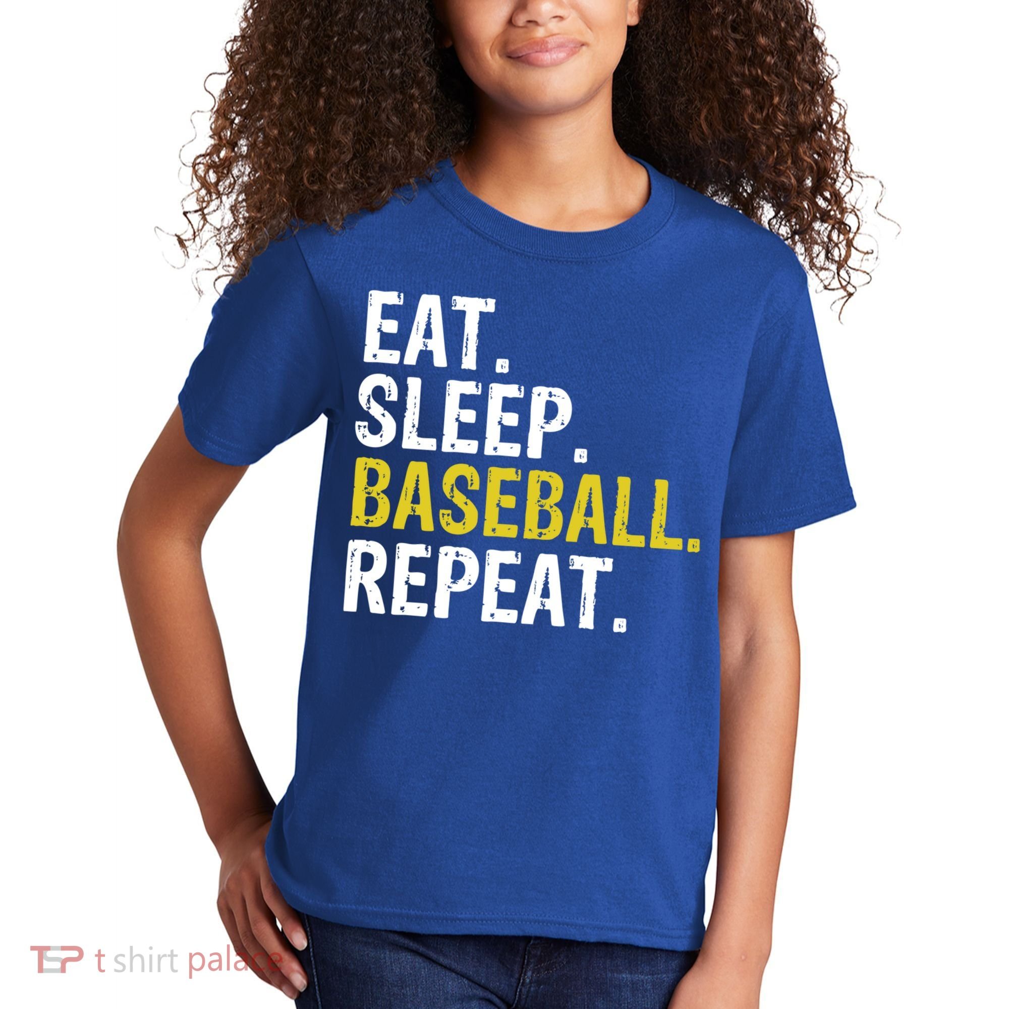 Eat Sleep Baseball Repeat Gift Kids T-Shirt