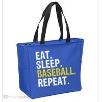 Eat Sleep Baseball Repeat Gift Tote Bag thumb 2