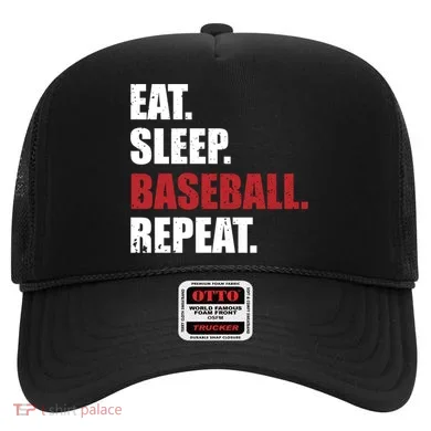 Eat Sleep Baseball Repeat Gift Hat