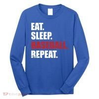 Eat Sleep Baseball Repeat Gift Long Sleeve Shirt thumb 0