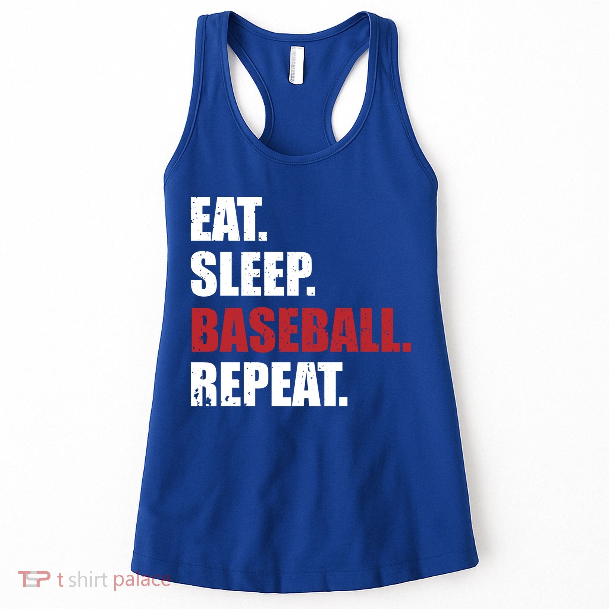 Eat Sleep Baseball Repeat Gift Women's Tank Top