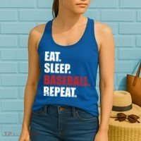 Eat Sleep Baseball Repeat Gift Women's Tank Top thumb 2