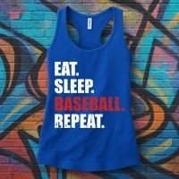 Eat Sleep Baseball Repeat Gift Women's Tank Top thumb 3