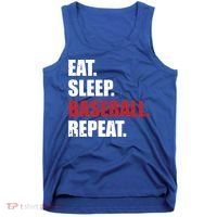 Eat Sleep Baseball Repeat Gift Tank Top thumb 0