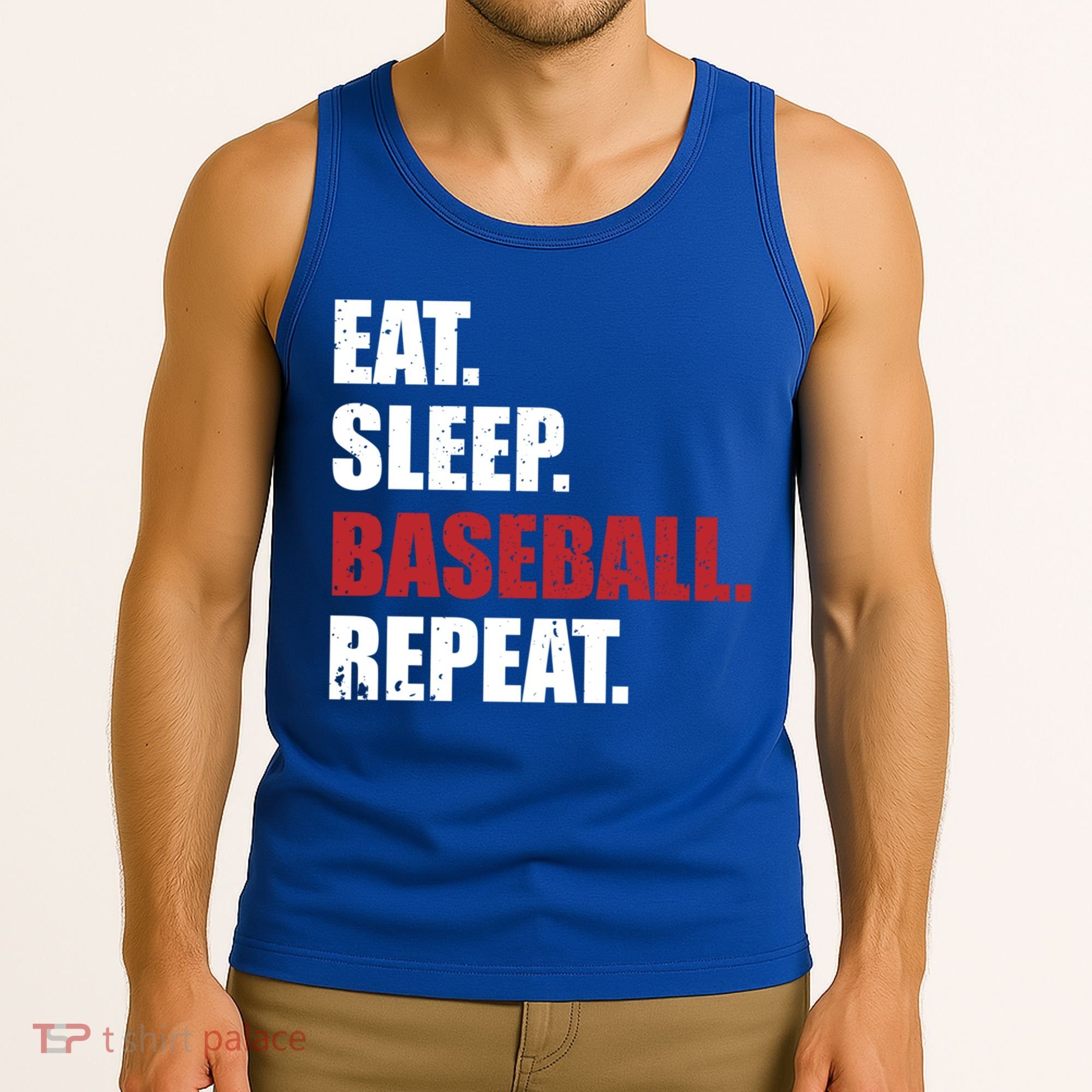 Eat Sleep Baseball Repeat Gift Tank Top