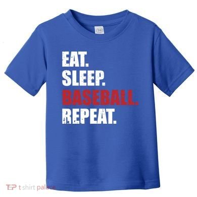 Eat Sleep Baseball Repeat Gift Toddler T-Shirt