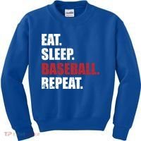 Eat Sleep Baseball Repeat Gift Kids Sweatshirt thumb 0