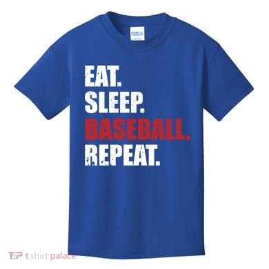 Eat Sleep Baseball Repeat Gift Kids T-Shirt