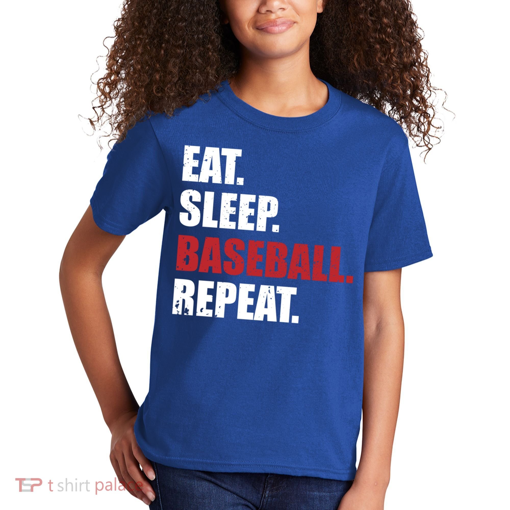 Eat Sleep Baseball Repeat Gift Kids T-Shirt