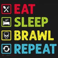 Eat Sleep Brawl Repeat Funny Video Gamer Gaming Kids Sweatshirt thumb 2