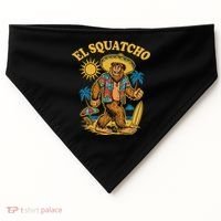 El Squatcho Bigfoot Funny Sasquatch USA-Made Doggie Bandana thumb 0