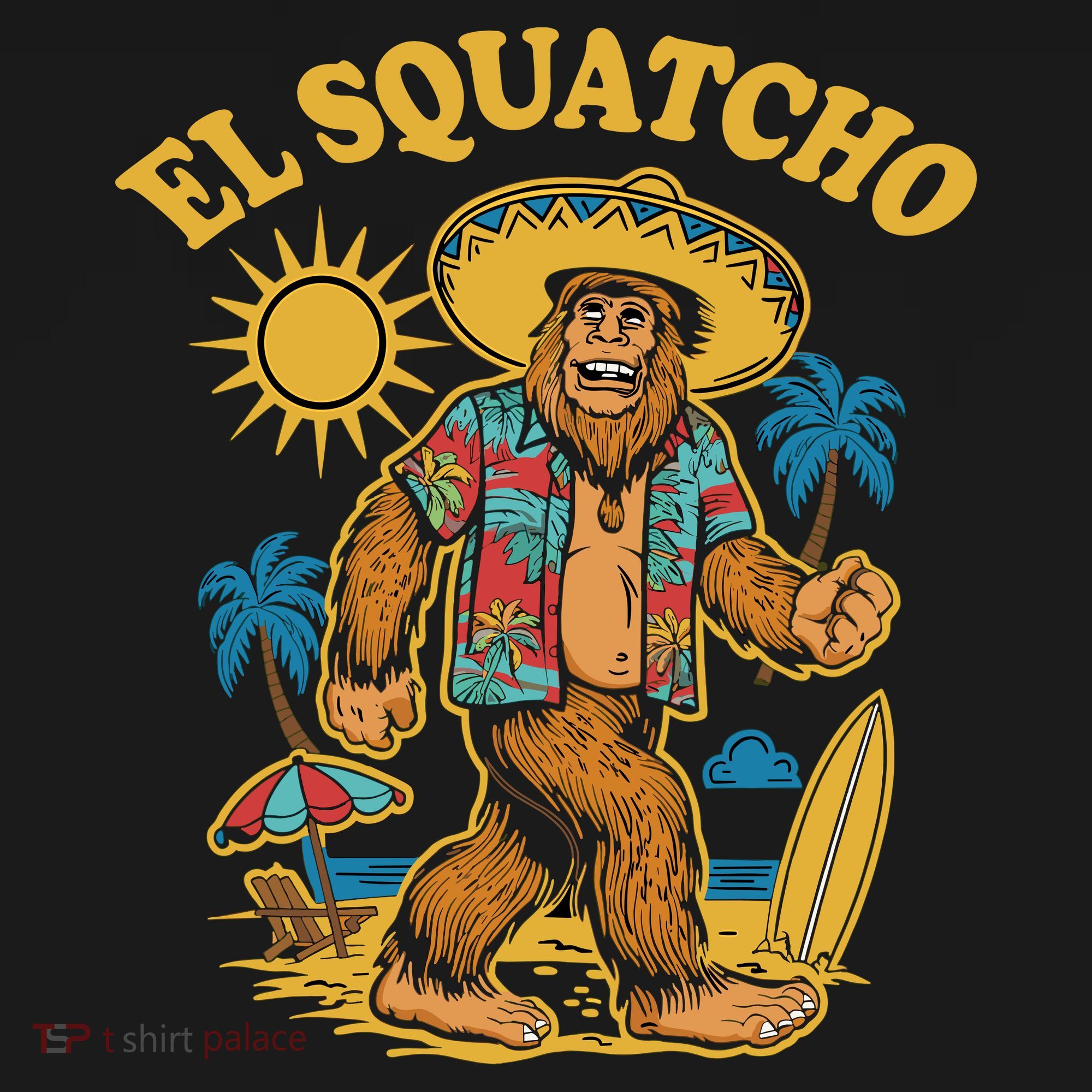 El Squatcho Bigfoot Funny Sasquatch Pajama Set
